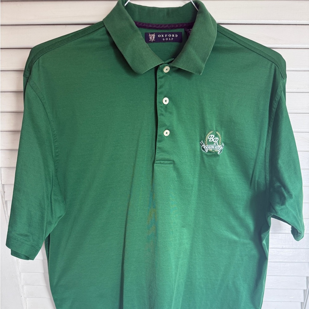 Oxford Golf Men's Green Polo Shirt